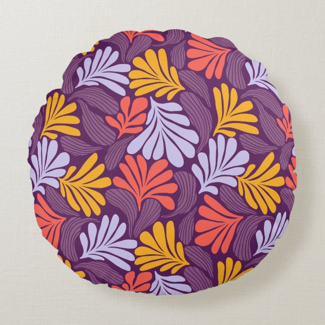 Runder Retro-Rückenwirbel Kissen (Vorderseite)