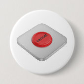 Runder roter Abbrechen-Button Button (Vorderseite)