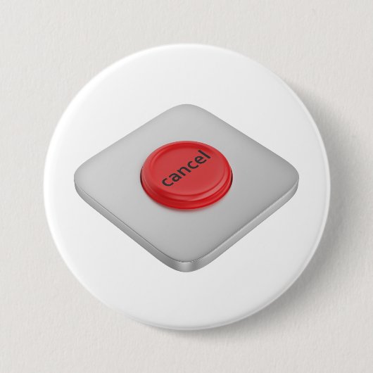 Runder roter Abbrechen-Button Button (Vorderseite)