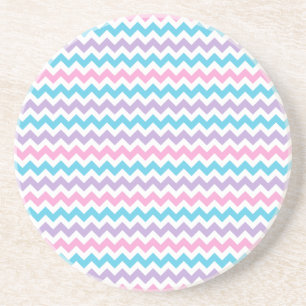 Runder Sandstein Untersetzer, Multicolor Chevrons Untersetzer