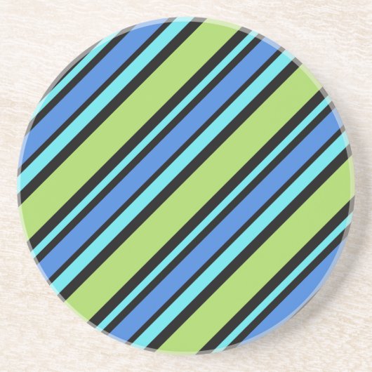 Runder Sandstein-Untersetzer: Muster für den Liege Getränkeuntersetzer (Vorne)