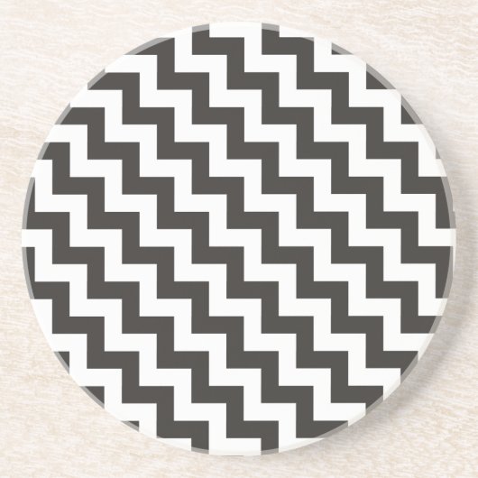 Runder Sandstein-Untersetzer, Schwarzweiss-Sparren Sandstein Untersetzer (Vorne)