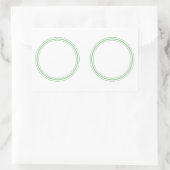 RUNDER Schlichter STICKER AN DER GRENZE - Grußkart (Tasche)