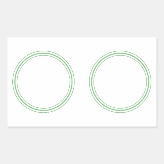 RUNDER Schlichter STICKER AN DER GRENZE - Grußkart (Vorderseite)