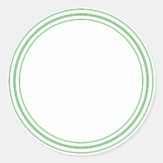 RUNDER Schlichter STICKER AN DER GRENZE - Grußkart