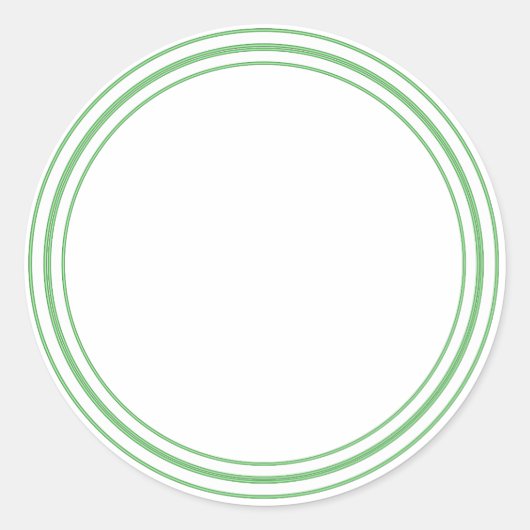 RUNDER Schlichter STICKER AN DER GRENZE - Grußkart (Vorderseite)