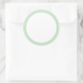 RUNDER Schlichter STICKER AN DER GRENZE - Grußkart (Tasche)