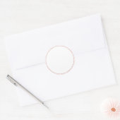 RUNDER Schlichter STICKER AN DER GRENZE - Grußkart (Umschlag)