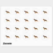 Runder Sticker (Blatt)