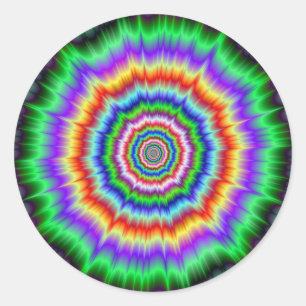 Runder Sticker Auge Bogglage Explosion