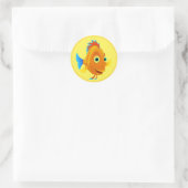 Runder Sticker-Fisch Runder Aufkleber (Tasche)