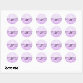 Runder Sticker Lavender Lane (Blatt)