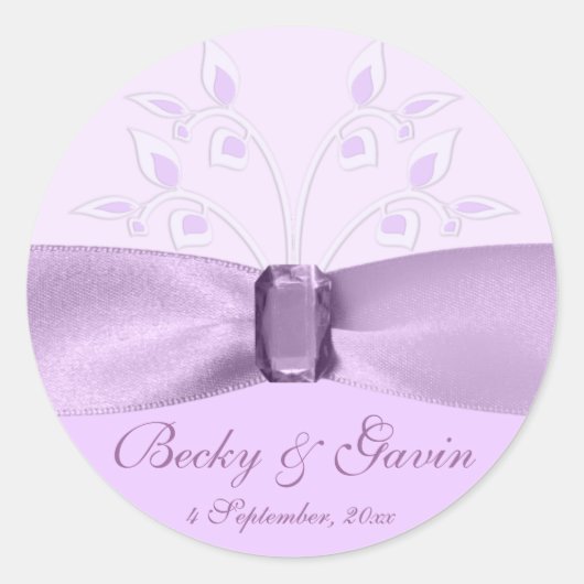 Runder Sticker Lavender Lane (Vorderseite)