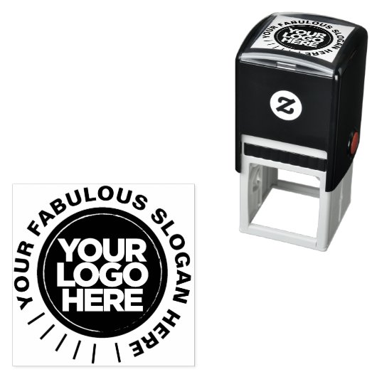 Runder Text - Briefmarke aus Edelkautschuk selbstf Permastempel (Beispiel)