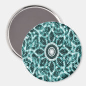 Runder Tisch am Meer.... Magnet (Vorderseite/Rückseite)