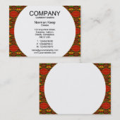 Runder Tisch - Gemustert 01 Visitenkarte (Vorne/Hinten)