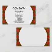 Runder Tisch - Gemustert 01 Visitenkarte (Vorne/Hinten)