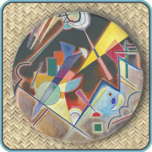 RUNDER UNTERSETZER - "Tiefes Braun" - Kandinsky