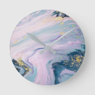 Runder Wanduhr-Marmor-Entwurf Runde Wanduhr