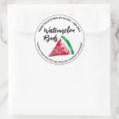 Runder Watermelon Rind Canning Aufkleber (Tasche)