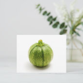 Runder Zucchini Postkarte (Stehend Vorderseite)