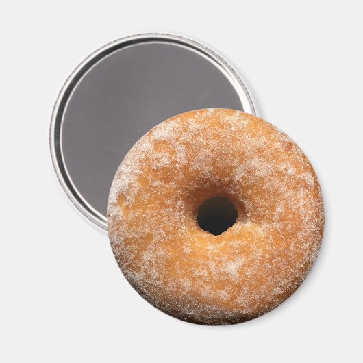 Runder, zuckerbeschichteter Donut-Magnet Magnet (Vorderseite/Rückseite)