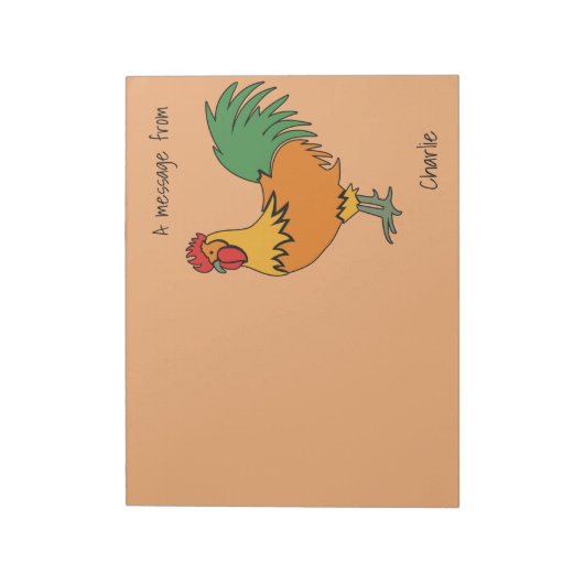 Runderneuerte, benutzerdefinierte Text- und Farbno Notizblock (Rotiert)