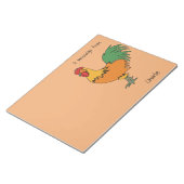 Runderneuerte, benutzerdefinierte Text- und Farbno Notizblock (angewinkelt)