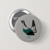 Rundes Abzeichen Auerhuhnvogel Kunst-5,7 cm Button (Vorne & Hinten)