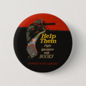 Rundes Abzeichen der Kampfignoranz Button (Vorderseite)