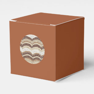 Rundes beige Mosaik-klassischer Geschenkschachtel