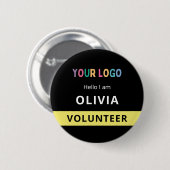 Rundes benutzerdefiniertes Freiwilligen-Event-Mita Button (Vorne & Hinten)