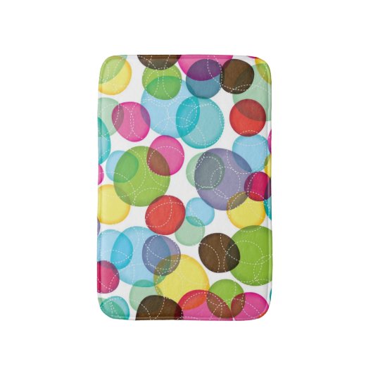 Rundes Blasenkindermuster 2 Badematte (Vorderseite Vertikal)