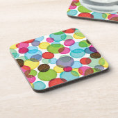 Rundes Blasenkindermuster 2 Getränkeuntersetzer (Linke Seite)