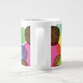 Rundes Blasenkindermuster 2 Jumbo-Tasse (Rückseite)