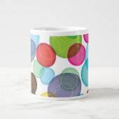 Rundes Blasenkindermuster 2 Jumbo-Tasse (Vorderseite)