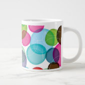 Rundes Blasenkindermuster 2 Jumbo-Tasse (Rechts)