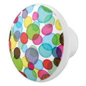 Rundes Blasenkindermuster 2 Keramikknauf (Rechts)