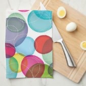 Rundes Blasenkindermuster 2 Küchentuch (Viertel Falte)