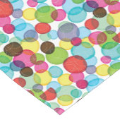 Rundes Blasenkindermuster 2 Kurzer Tischläufer (Ecke)