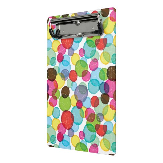 Rundes Blasenkindermuster 2 Mini Klemmbrett (Gewinkelt2)