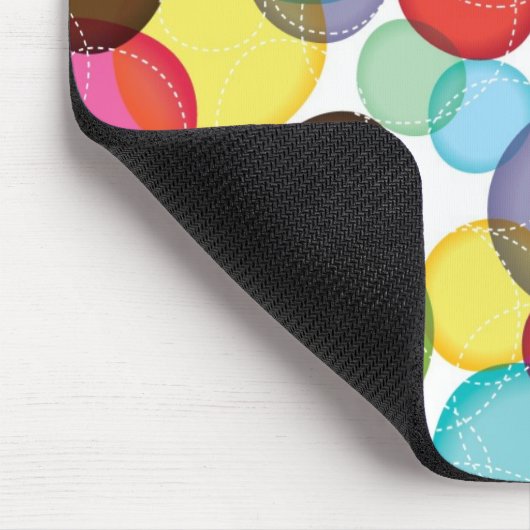 Rundes Blasenkindermuster 2 Mousepad (Ecke)