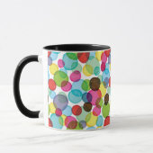Rundes Blasenkindermuster 2 Tasse (Links)