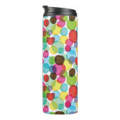 Rundes Blasenkindermuster 2 Thermosbecher (Nach rechts gedreht)