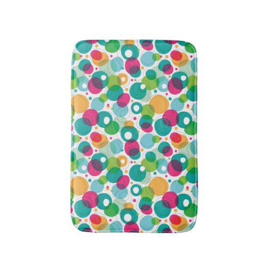 Rundes Blasenkindermuster Badematte (Vorderseite Vertikal)