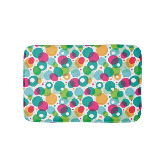 Rundes Blasenkindermuster Badematte (Vorderseite)