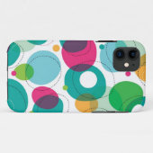 Rundes Blasenkindermuster Case-Mate iPhone Hülle (Rückseite (Horizontal))