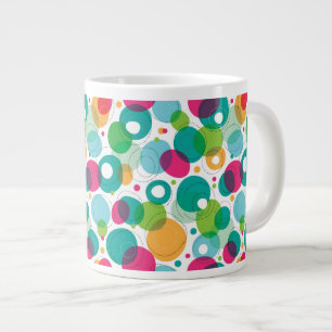 Rundes Blasenkindermuster Jumbo-Tasse
