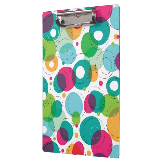 Rundes Blasenkindermuster Klemmbrett (Links)