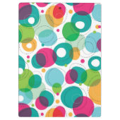 Rundes Blasenkindermuster Klemmbrett (Rückseite)